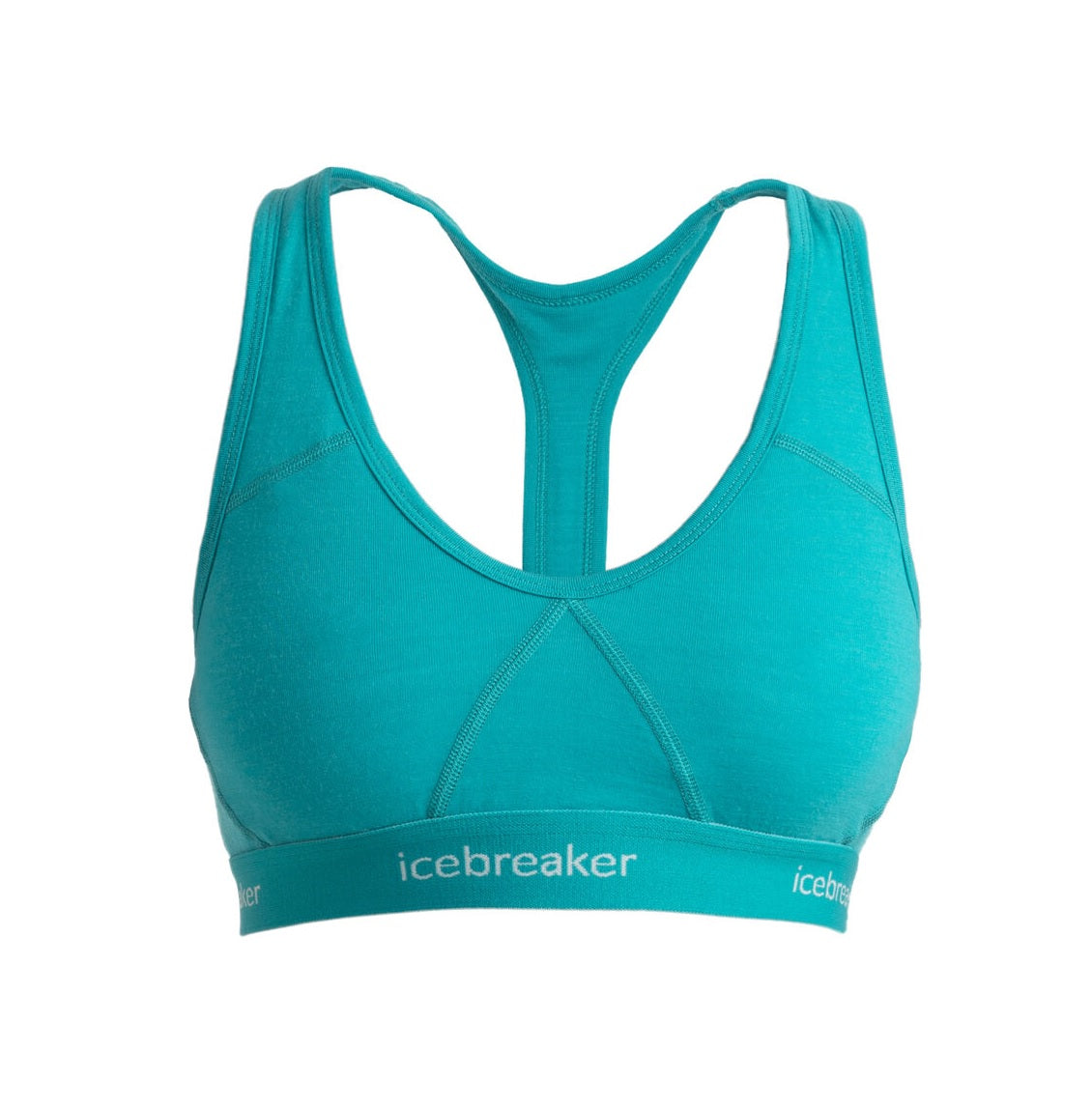 Merino krūšturis Icebreaker Sprite Racerback sieviešu Flux Green