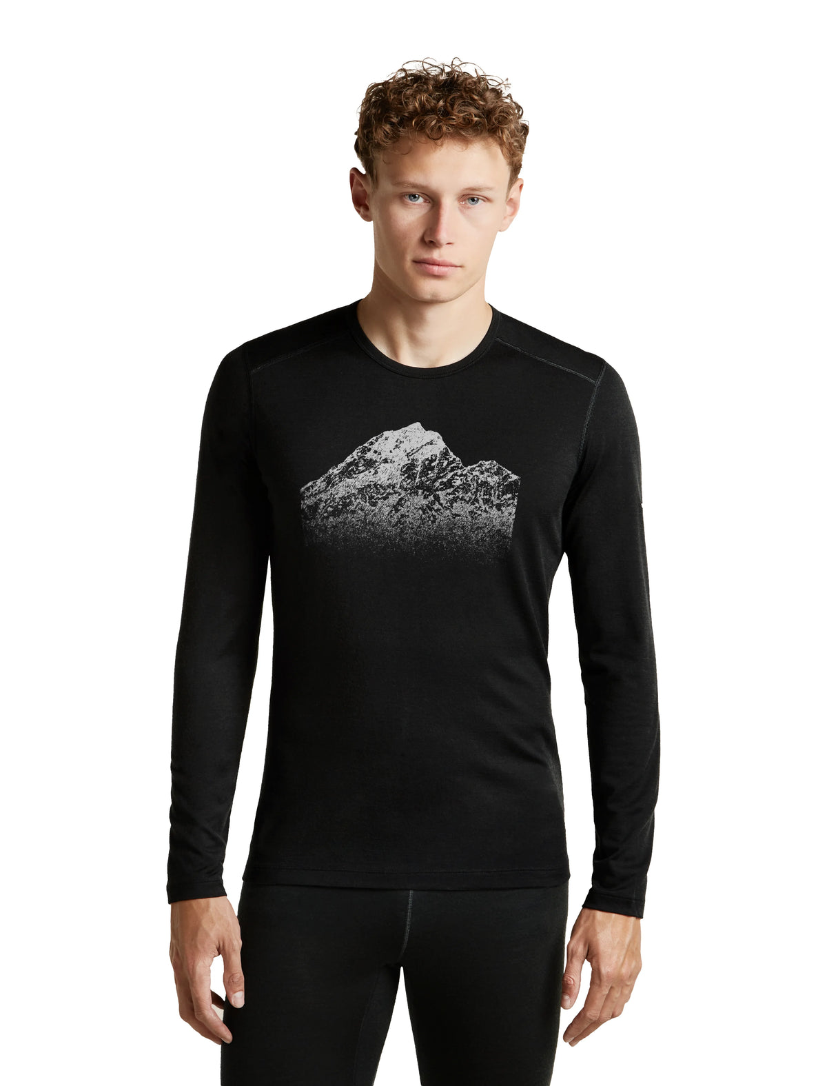Icebreaker Merino 200 Oasis LS Crew Snow Day Men's Thermal Base Layer Top