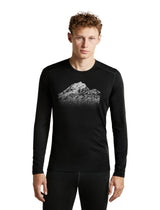 Icebreaker Merino 200 Oasis LS Crew Snow Day Men's Thermal Base Layer Top
