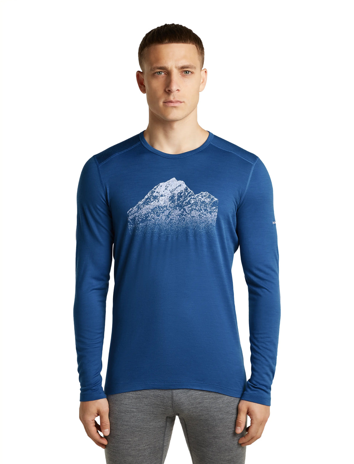 Icebreaker Merino 200 Oasis LS Crew Snow Day Men's Thermal Base Layer Top