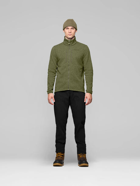 Flīsa jaka Norrøna femund warm2 vīriešu Deep Lichen Green