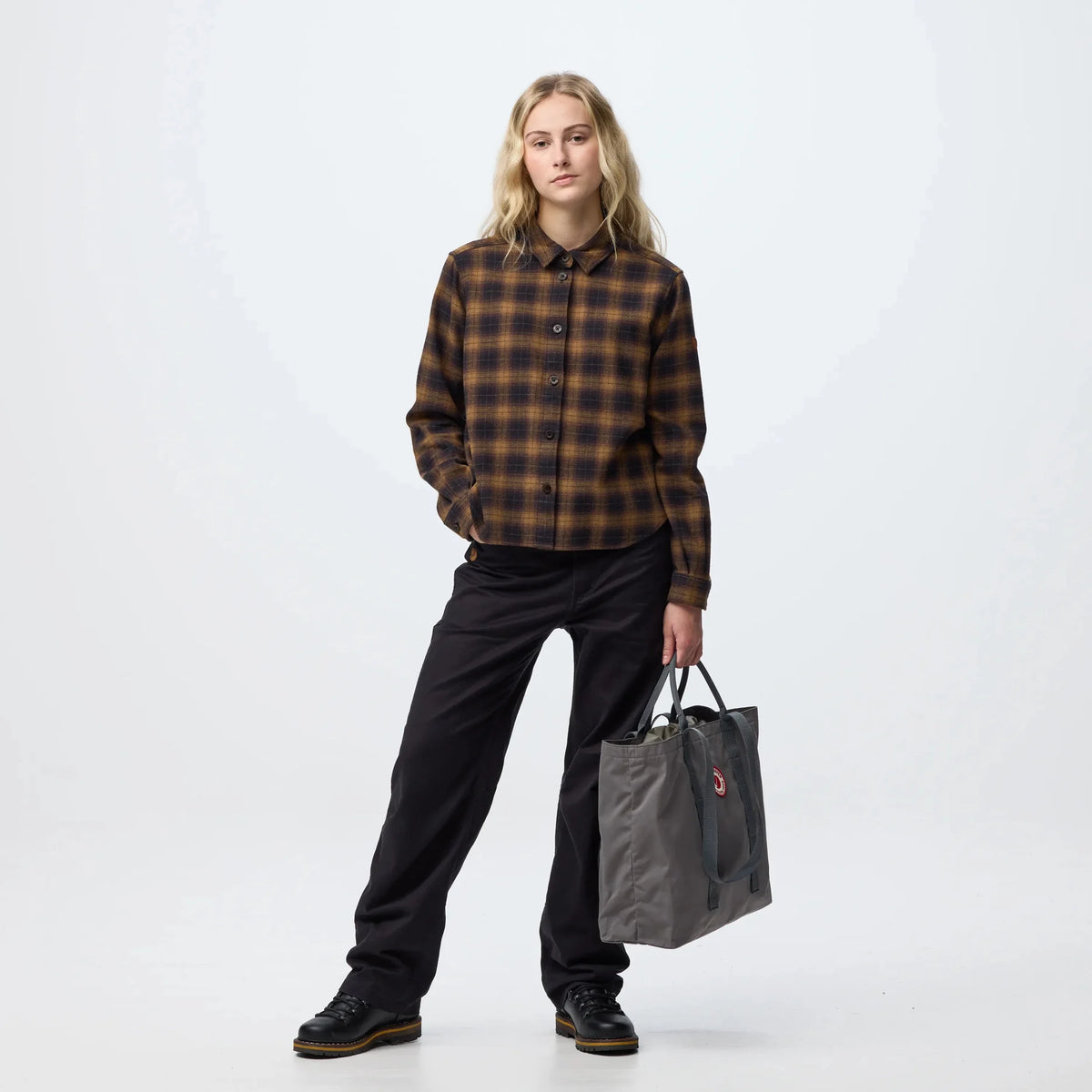 Women's Flannel Shirt Fjällräven Övik Boxy