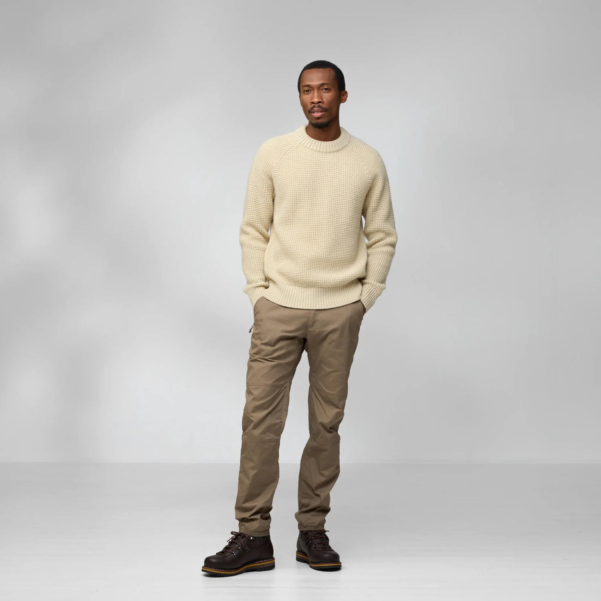Džemperis Fjallraven Övik Waffle Knit vīriešu