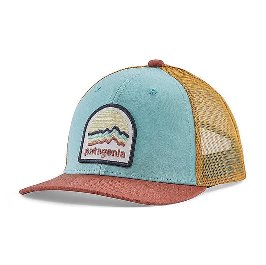 Patagonia bērnu cepure Trucker Hat Ridge rise moonlight - Skiff blue