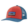 Patagonia bērnu cepure Trucker Hat P-6 logo - Sumac red