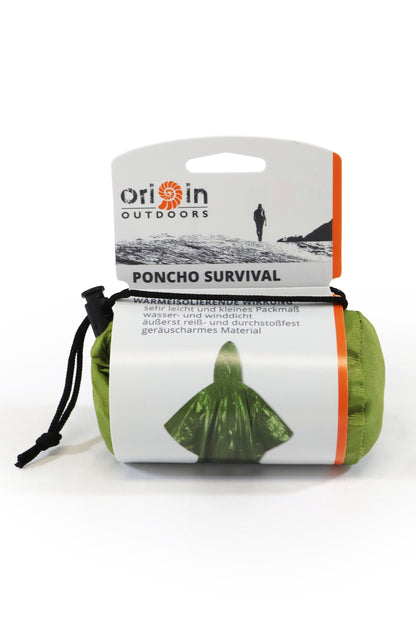 Lietus mētelis - pončo Origin Outdoors Poncho Emergency