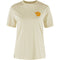T-krekls Fjallraven Walk With Nature sieviešu Chalk White