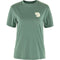 T-krekls Fjallraven Walk With Nature sieviešu Patina Green