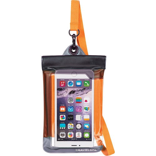 Ūdensizturīgs maciņš telefonam Travelon Protective Cover Orange