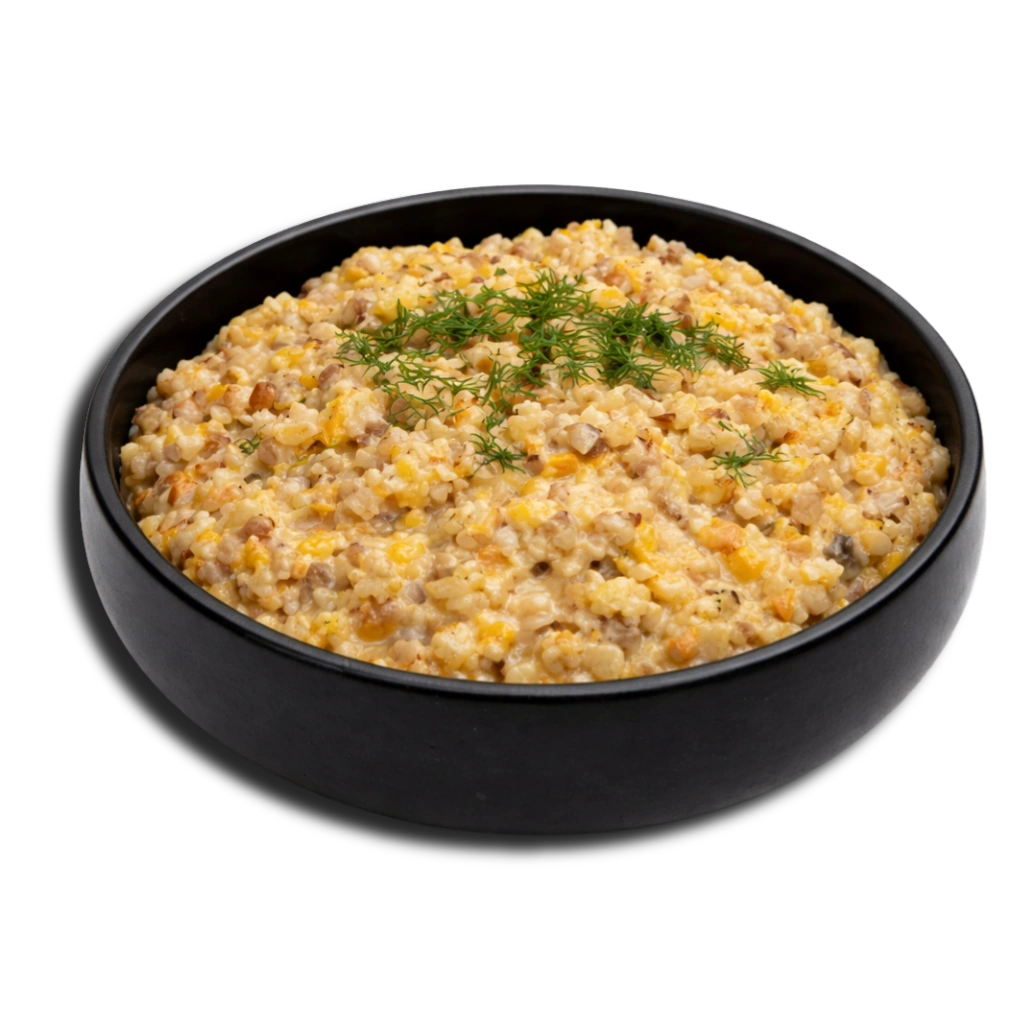 Good Mood Meals Buckwheat with chicken in a creamy sauce