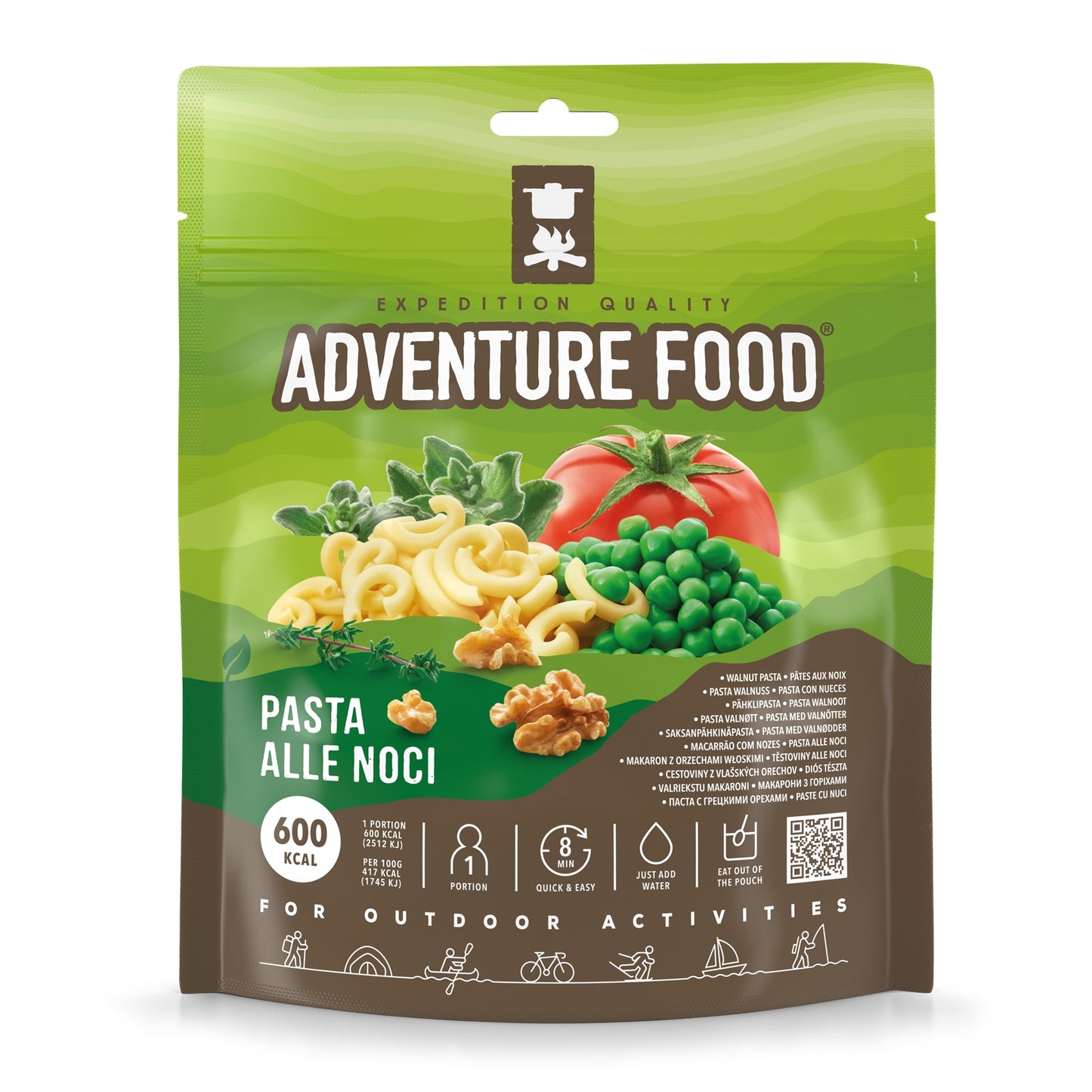 Tūristu pārtika Adventure Food Pasta alle Noci