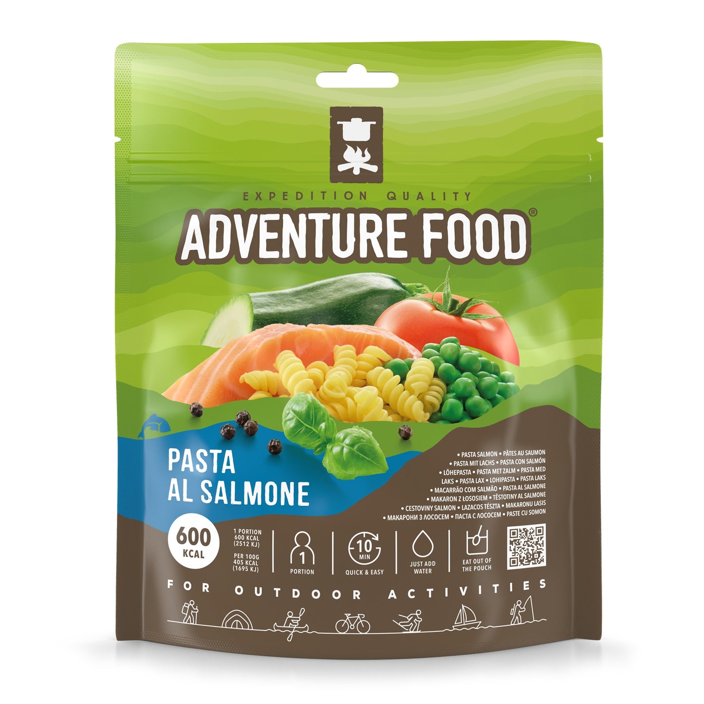 Tūristu pārtika Adventure Food Pasta al Salmone