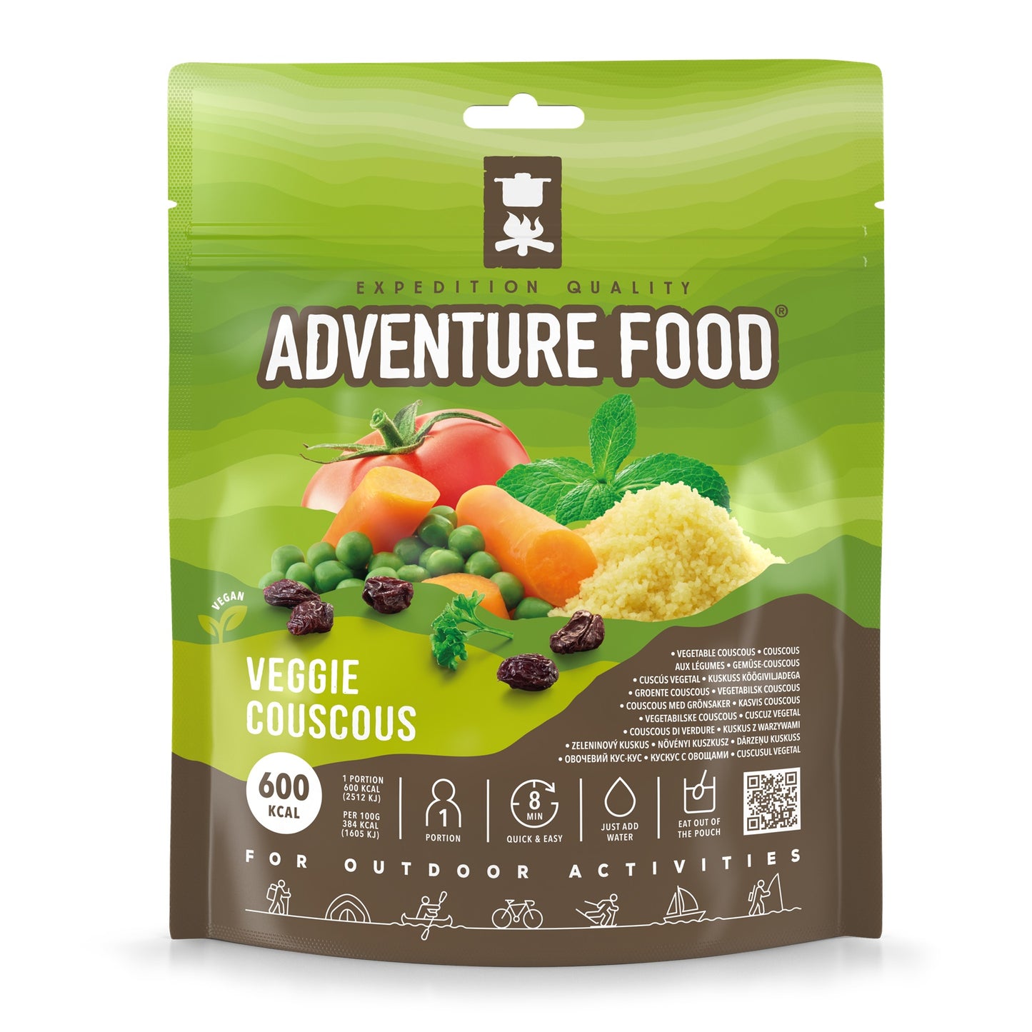 Tūristu pārtika Adventure Food Veggie Couscous