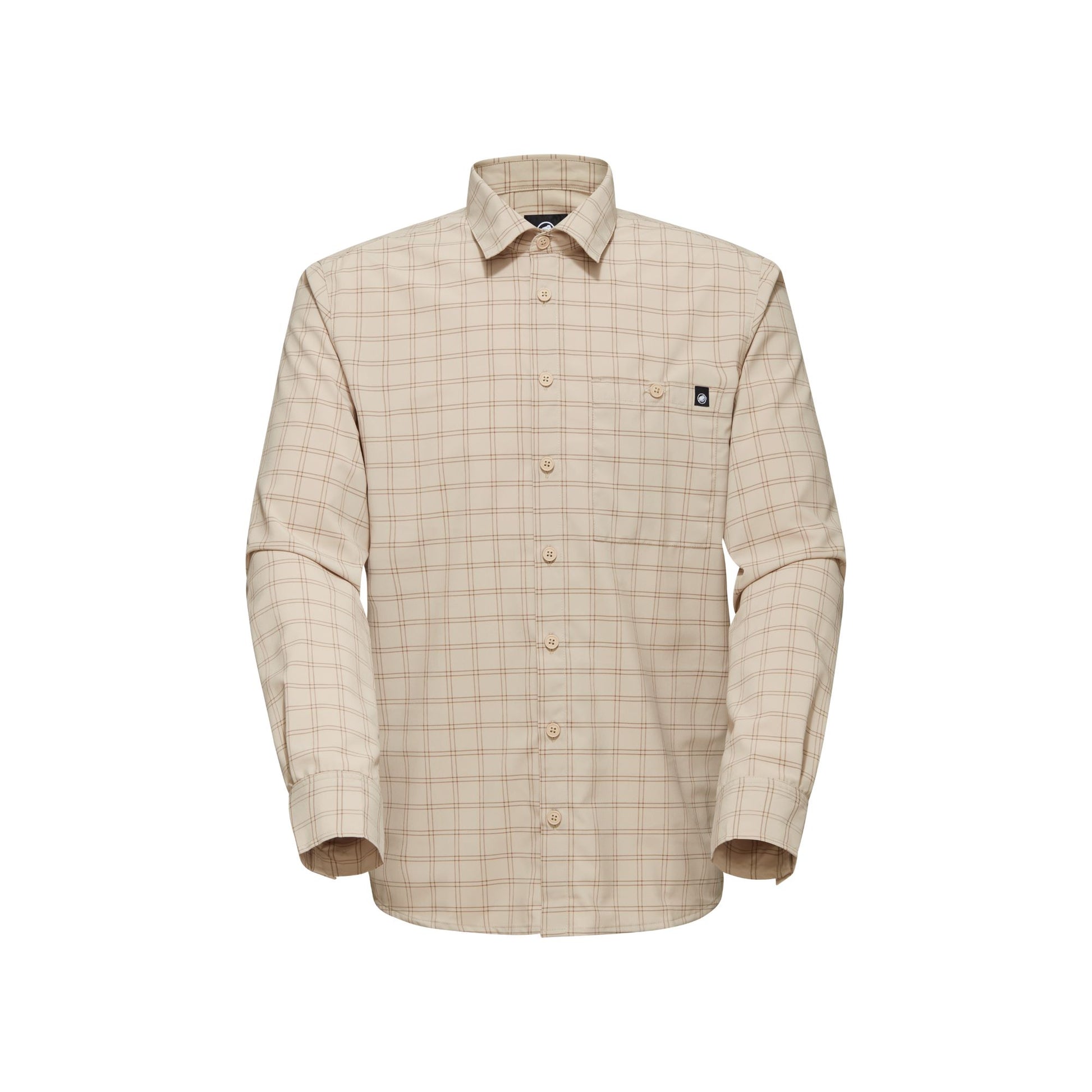 Pārgājienu krekls Mammut Lenni Longsleeve Shirt vīriešu Savannah-Dark Sand