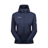 Vējjaka Mammut Granite SO Hooded sieviešu Marine-White Logo
