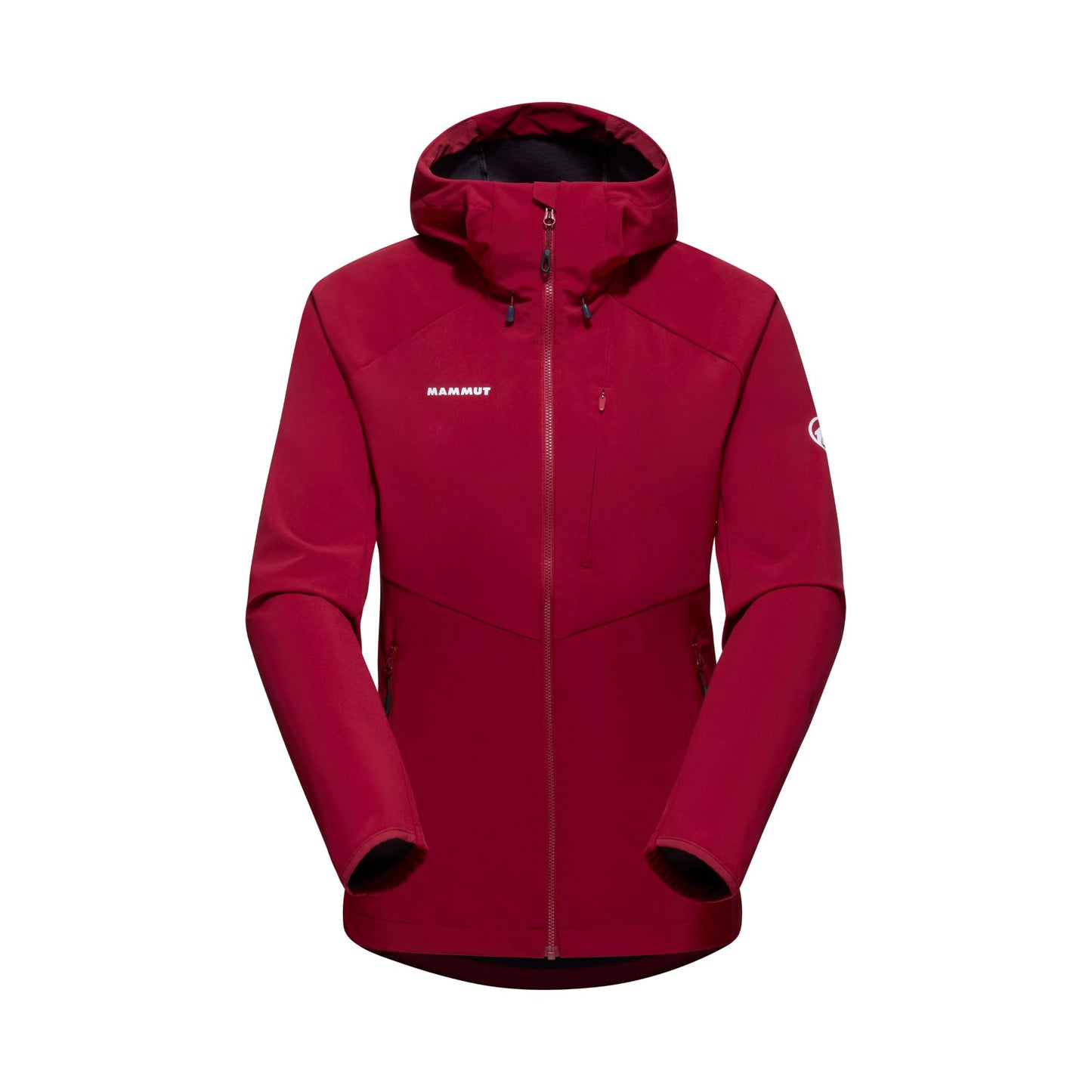 Vējjaka Mammut Ultimate Comfort SO Hooded sieviešu Blood Red XS