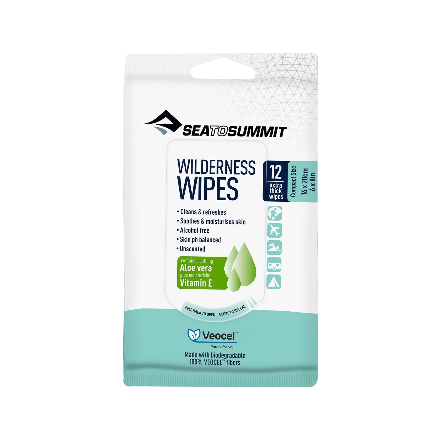 Mitrās salvetes Sea to Summit Wilderness Wipes 12