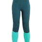 Icebreaker ZoneKnit 200 merino termoveļas legingi sieviešu Green Glory Fresh