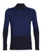 Icebreaker 200 Sonebula LS High Neck termokrekls vīriešu Midnight Navy
