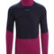 Icebreaker 200 Sonebula LS High Neck termokrekls vīriešu Go Berry Midnight Navy