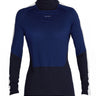Icebreaker 200 Sonebula LS High Neck termokrekls sieviešu Midnight Navy