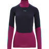 Icebreaker 200 Sonebula LS High Neck termokrekls sieviešu Go Berry Midnight Navy